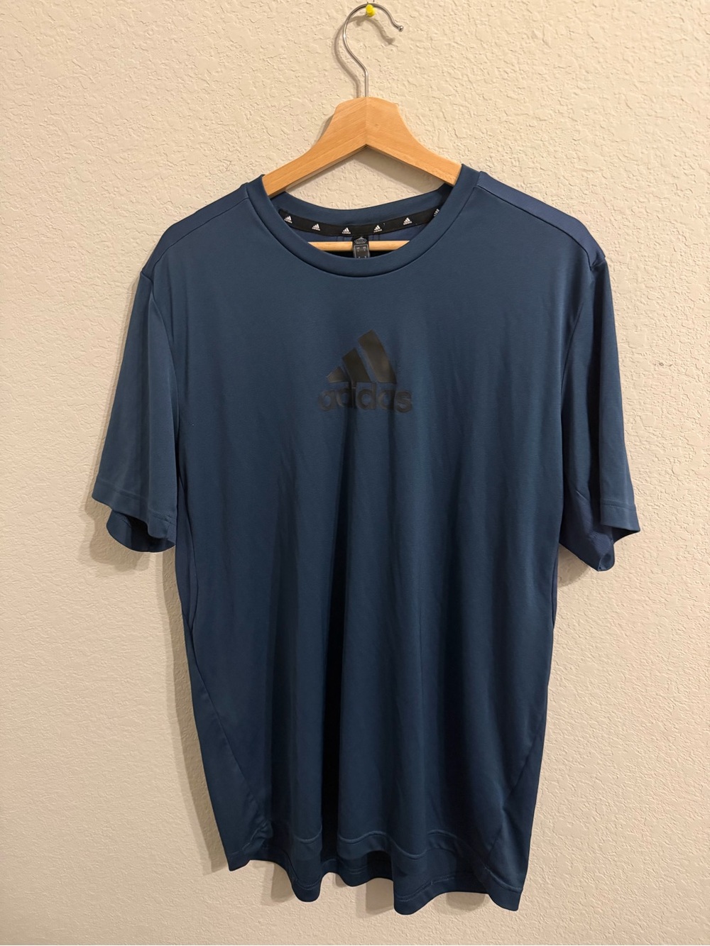 adidas Navy Blue Short-Sleeve Athletic Tee